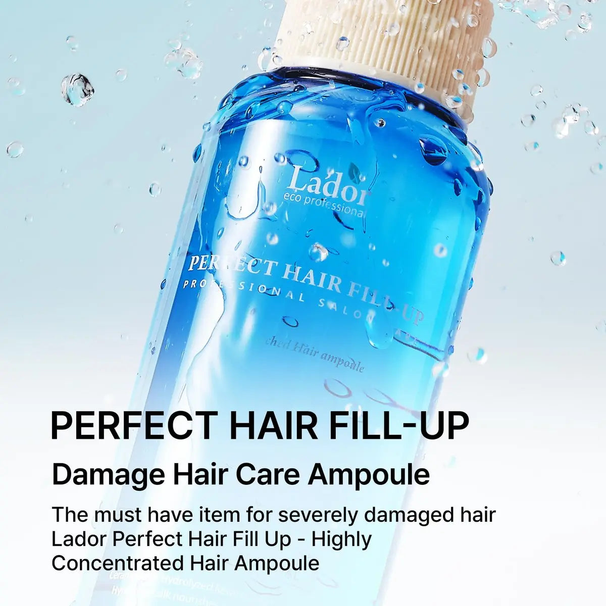LA'DOR Perfect Hair Fill Up Original 3 Seconds Intensive Keratin Hair Mask - Rinse Off Treatment for Bleached, Frizzy, Damaged, Dry, Perms, Dyes - Deep Conditioner Protein Self Hair Care Korean Avelisse