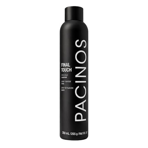 Pacinos Final Touch Hairspray - Firm Hold, Anti-Frizz, Flake Free Aerosol for Volume & Texture Avelisse