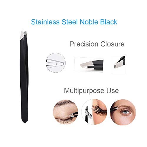 5-in-1 Professional Eyebrow Grooming Set for Women and Men - Stainless Steel Eyebrow Razor, Trimmer, Brush, Scissors & Slant Tweezers - görsel 10