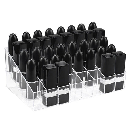 Hedume 2 Pack Acrylic Lipstick & Makeup Organizer – 40 Slot Clear Cosmetic Display Case for Brushes, Bottles & More Avelisse