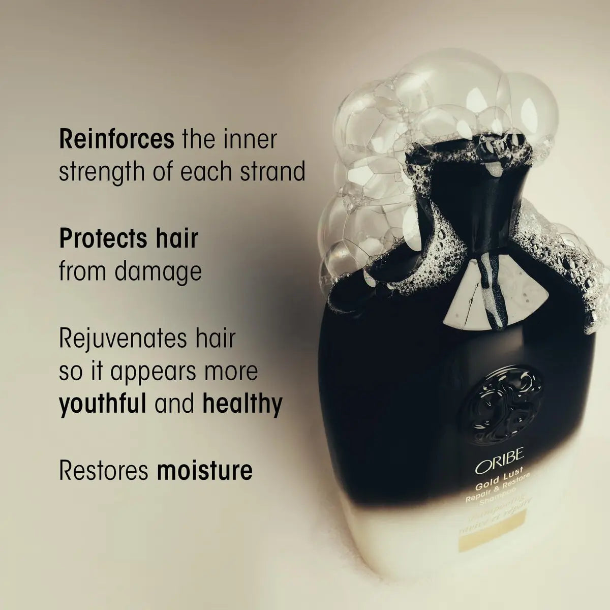 Oribe Gold Lust Repair & Restore Shampoo – Strengthening & Hydrating Shampoo for Dry, Damaged Hair, 2.5 oz Avelisse
