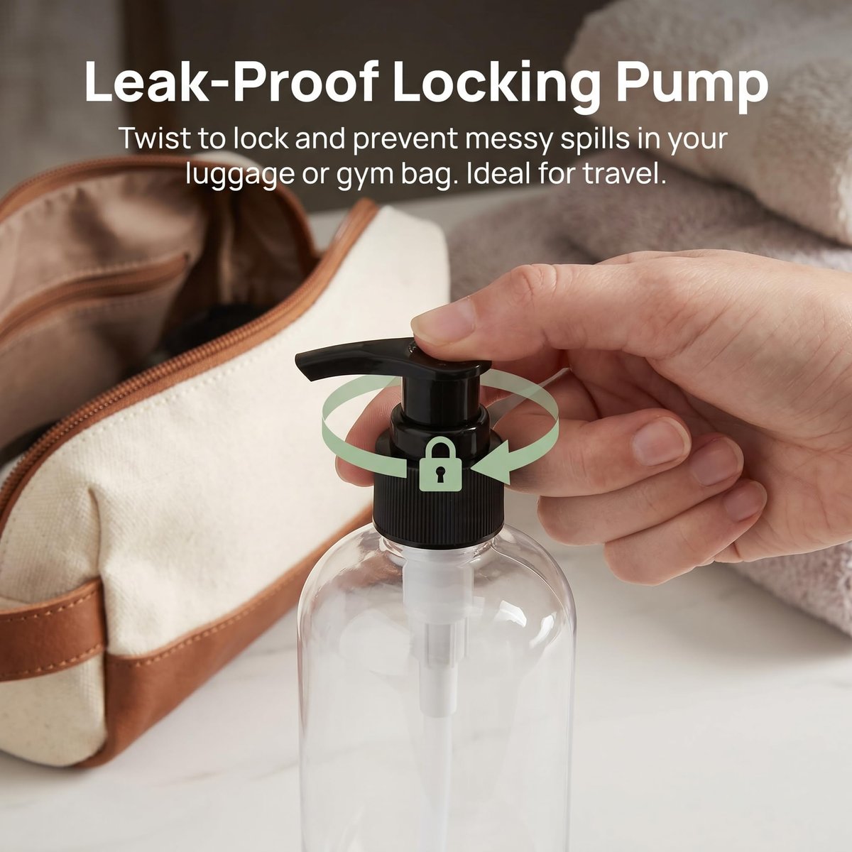 Bekith 16 Pack Empty Plastic Pump Bottles Dispenser, 8 oz Clear Refillable Bottles for Hand Soap, Lotion, Shampoo, Conditioner, and Essential Oils Avelisse