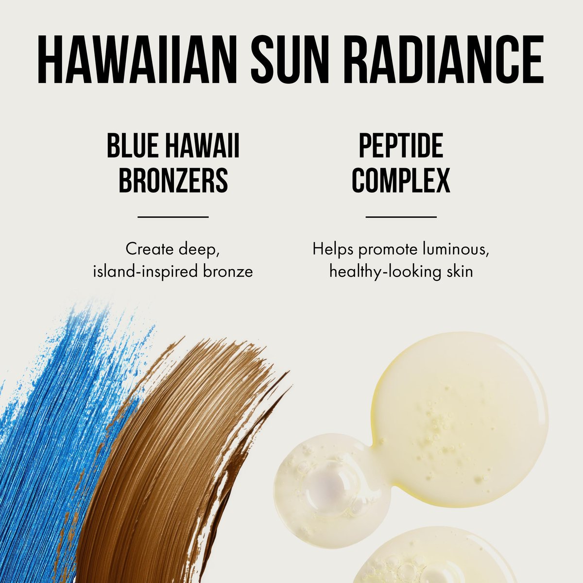 Tan Asz U Aloha Beaches Tanning Lotion 300X Blue Hawaii Anti-Orange Bronzer Color-Correcting Blue Bronzing Blend with Peptide Complex 13.5 Fl Oz Avelisse
