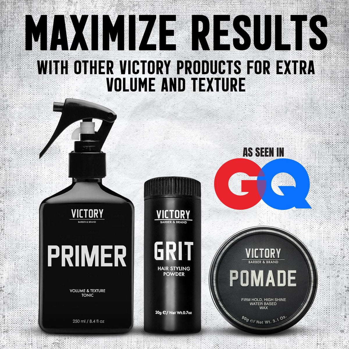 Victory Barber & Brand Pomade for Men - Water Based Pomade, High Shine Hair Wax, Strong Hold, 3.1 oz, Made in USA Avelisse