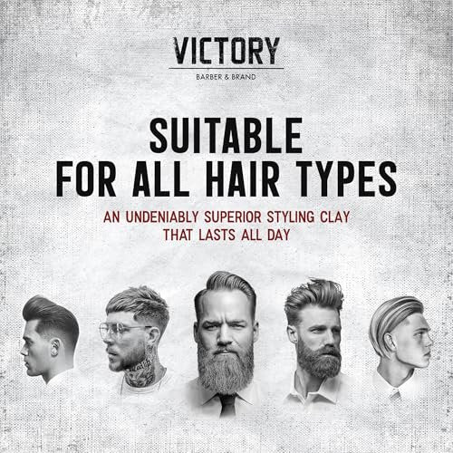 Victory Barber & Brand Pomade for Men - Water Based Pomade, High Shine Hair Wax, Strong Hold, 3.1 oz, Made in USA Avelisse