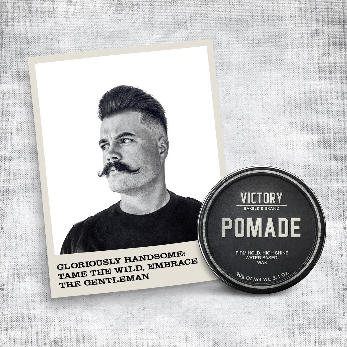 Victory Barber & Brand Pomade for Men - Water Based Pomade, High Shine Hair Wax, Strong Hold, 3.1 oz, Made in USA Avelisse