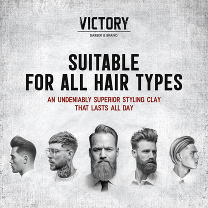 Victory Barber & Brand Pomade for Men - Water Based Pomade, High Shine Hair Wax, Strong Hold, 3.1 oz, Made in USA Avelisse