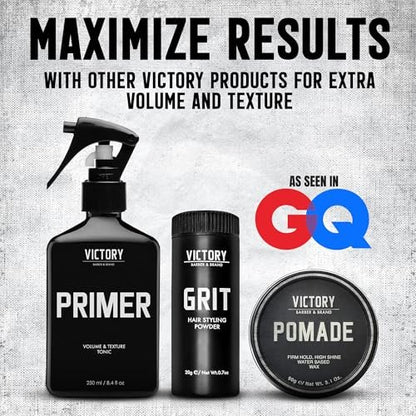 Victory Barber & Brand Pomade for Men - Water Based Pomade, High Shine Hair Wax, Strong Hold, 3.1 oz, Made in USA Avelisse