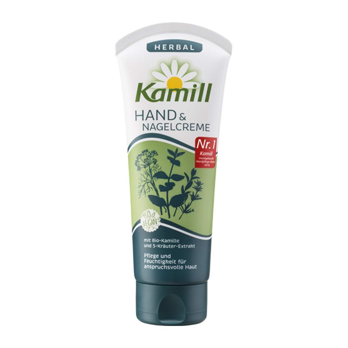 Kamill HERBAL Hand Cream VEGAN – 100ml | Nourishing & Moisturizing Vegan Hand Cream - görsel 1
