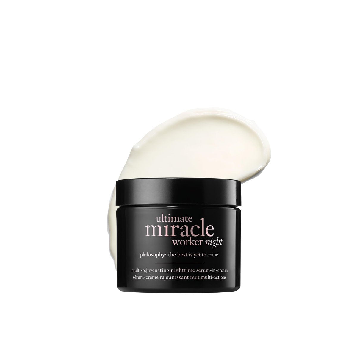 philosophy ultimate miracle worker multi-rejuvenating nighttime serum-in-cream face moisturizer with retinol - targets all major signs of aging including fine lines & wrinkles - 2 fl oz Avelisse