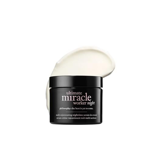 philosophy ultimate miracle worker multi-rejuvenating nighttime serum-in-cream face moisturizer with retinol - targets all major signs of aging including fine lines & wrinkles - 2 fl oz Avelisse