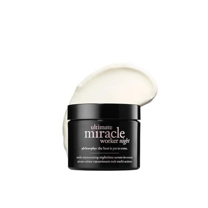 philosophy ultimate miracle worker multi-rejuvenating nighttime serum-in-cream face moisturizer with retinol - targets all major signs of aging including fine lines & wrinkles - 2 fl oz Avelisse