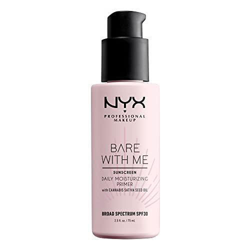 NYX PROFESSIONAL MAKEUP Bare With Me Cannabis Sativa Seed Oil SPF 30 Daily Moisturizing Face Primer - 2.5 Fl Oz - görsel 2