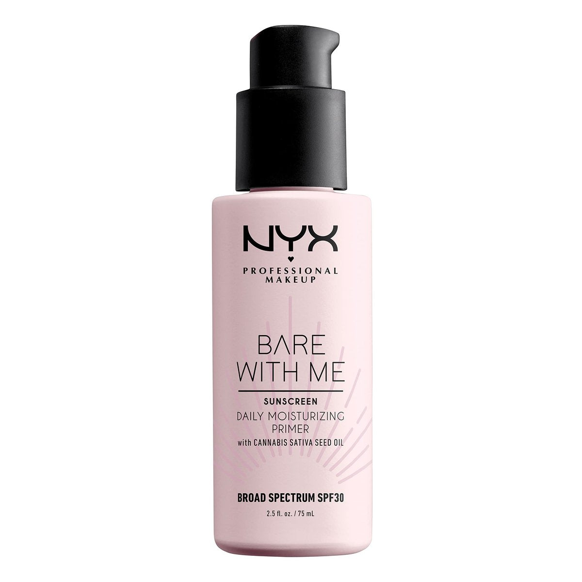 NYX PROFESSIONAL MAKEUP Bare With Me Cannabis Sativa Seed Oil SPF 30 Daily Moisturizing Face Primer - 2.5 Fl Oz - görsel 1