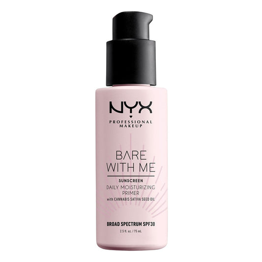 NYX PROFESSIONAL MAKEUP Bare With Me Cannabis Sativa Seed Oil SPF 30 Daily Moisturizing Face Primer - 2.5 Fl Oz