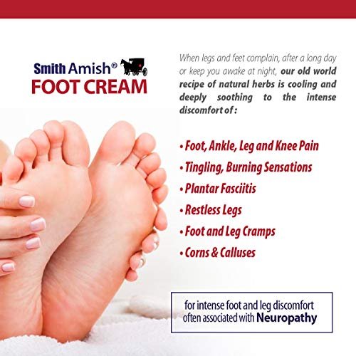 Smith Amish Deep Soothing Foot Cream – Calming Moisturizer for Feet & Legs, 4.5 oz Avelisse