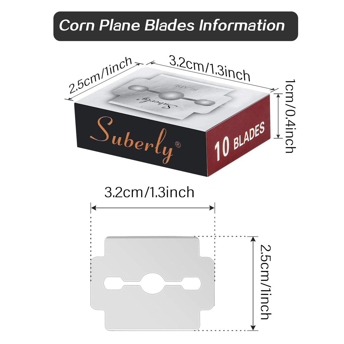 50-Pack Stainless Steel Callus Shaver Replacement Blades for Foot Care & Pedicure - Mudder - görsel 3