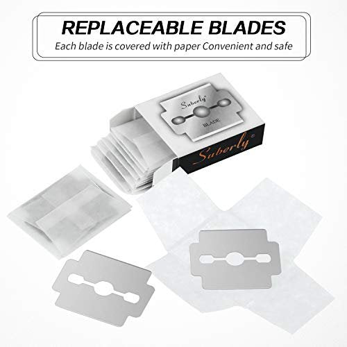50-Pack Stainless Steel Callus Shaver Replacement Blades for Foot Care & Pedicure - Mudder - görsel 6