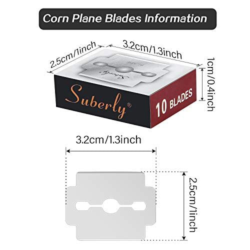 50-Pack Stainless Steel Callus Shaver Replacement Blades for Foot Care & Pedicure - Mudder - görsel 4