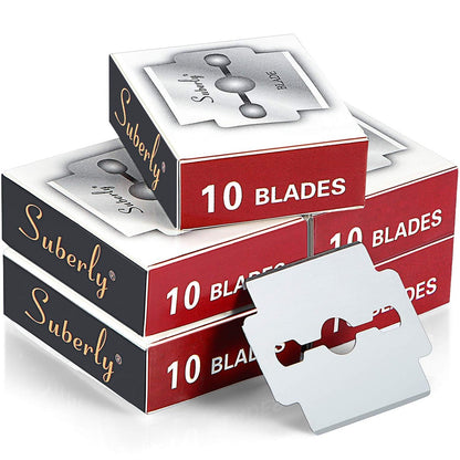 50-Pack Stainless Steel Callus Shaver Replacement Blades for Foot Care & Pedicure - Mudder