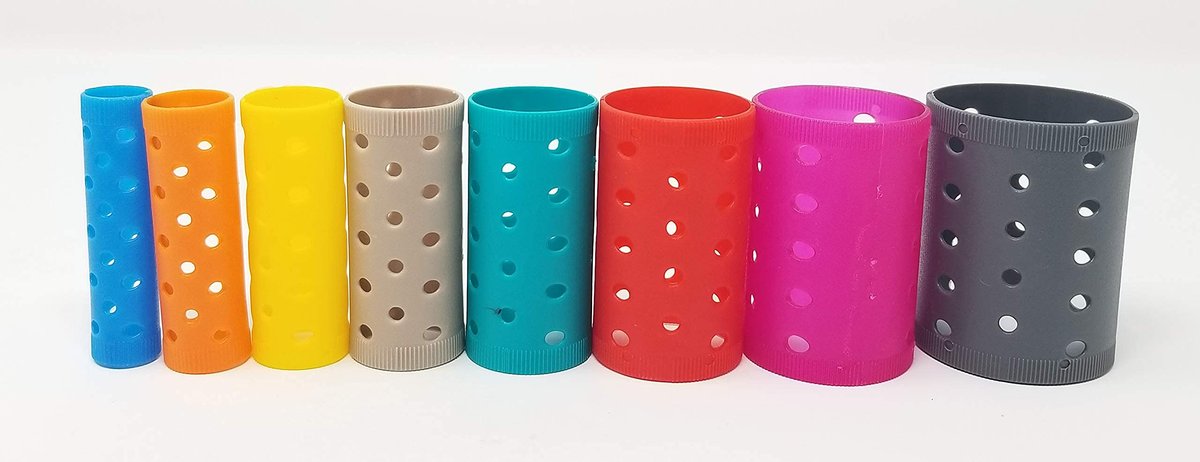 Kleravitex 96-Piece Stackable Hair Roller Set - 8 Sizes from Extra Small to Extra Large for All Hair Types Avelisse