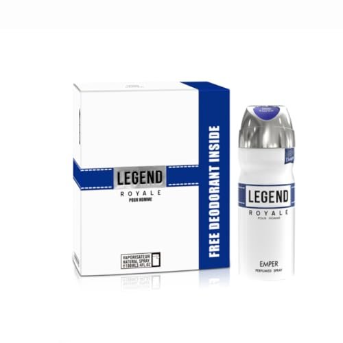 Emper Legend Royal Eau de Toilette for Men - 100 ml (3.4 Fl. Oz) - Long-Lasting Fragrance - görsel 8