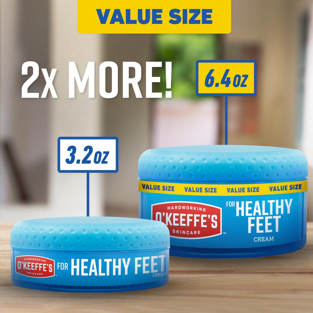 O'Keeffe's for Healthy Feet Foot Cream - 6.4 oz Jar - Moisturizing Relief for Cracked, Dry Feet - görsel 3