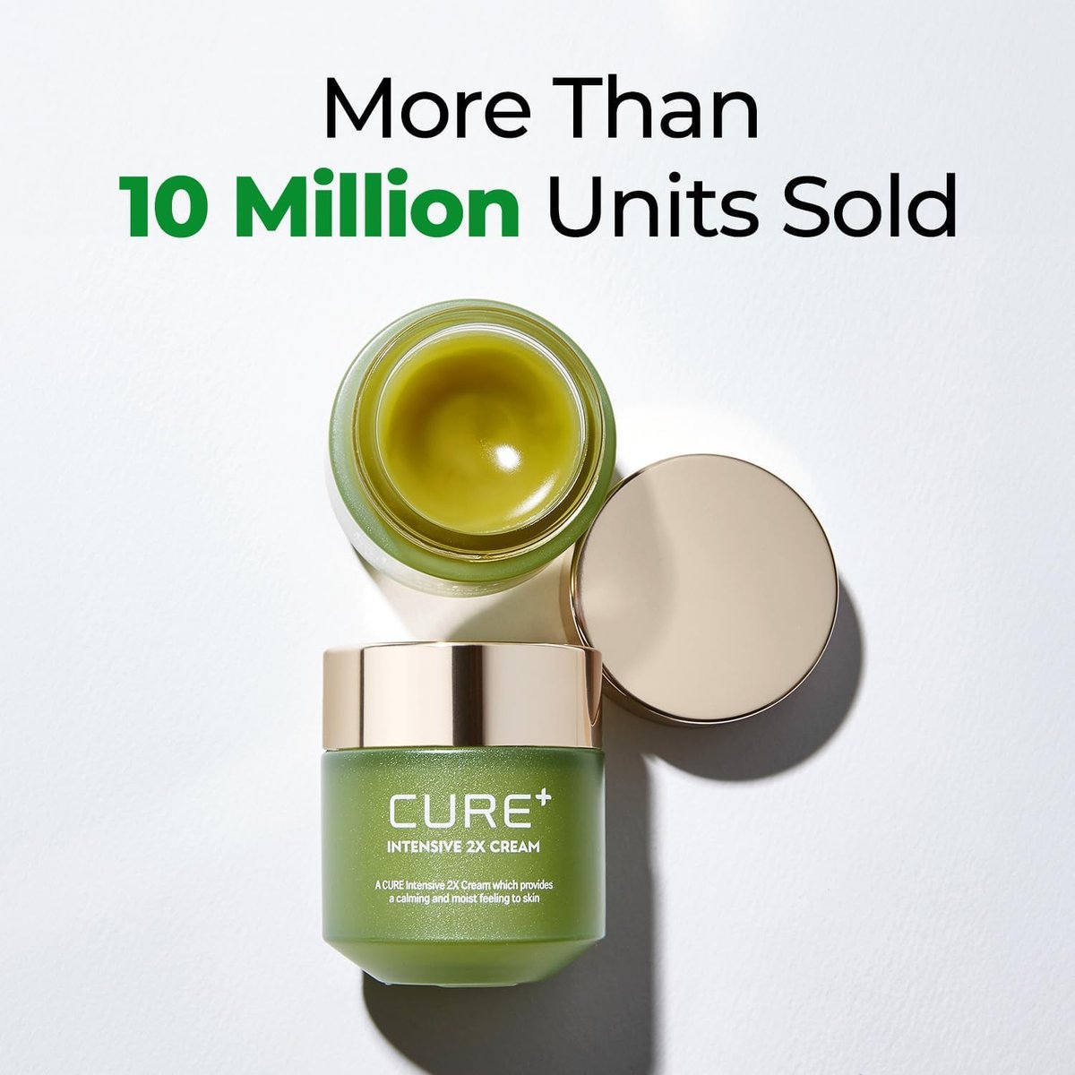 Cure Intensive 2X Cream - Premium Aloe Deep Moisturizing Multi Balm for Dry Skin | Korean Skincare (1.7 oz) Avelisse