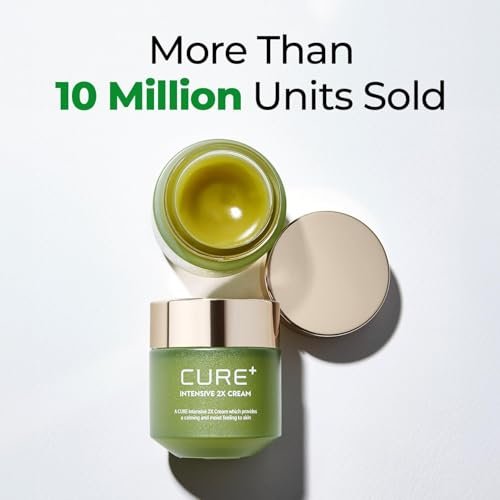 Cure Intensive 2X Cream - Premium Aloe Deep Moisturizing Multi Balm for Dry Skin | Korean Skincare (1.7 oz) Avelisse