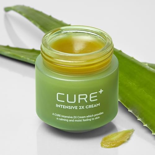 Cure Intensive 2X Cream - Premium Aloe Deep Moisturizing Multi Balm for Dry Skin | Korean Skincare (1.7 oz) Avelisse
