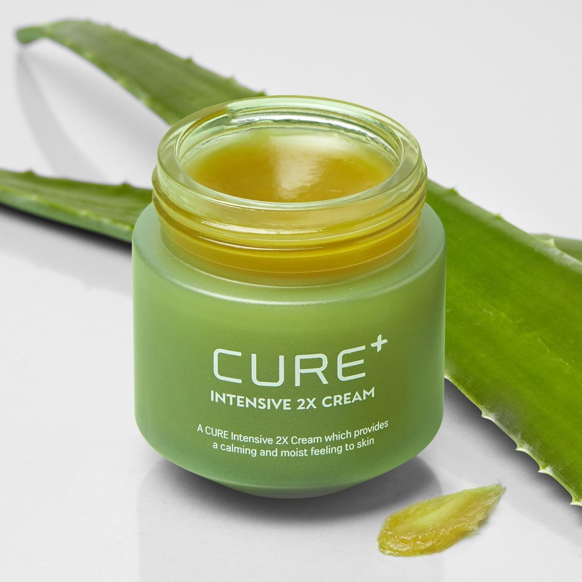 Cure Intensive 2X Cream - Premium Aloe Deep Moisturizing Multi Balm for Dry Skin | Korean Skincare (1.7 oz) Avelisse