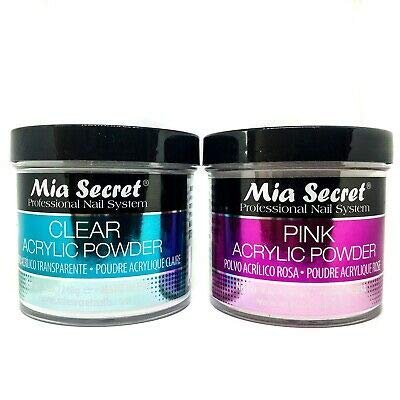 Mia Secret Acrylic Powder 2pc Set - Clear + Pink 8 oz (Pack of 2) - görsel 1