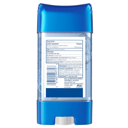 Gillette Advanced Clear Gel Antiperspirant & Deodorant for Men, Cool Wave, 5-Pack (3.8 oz each, 19 oz total) Avelisse