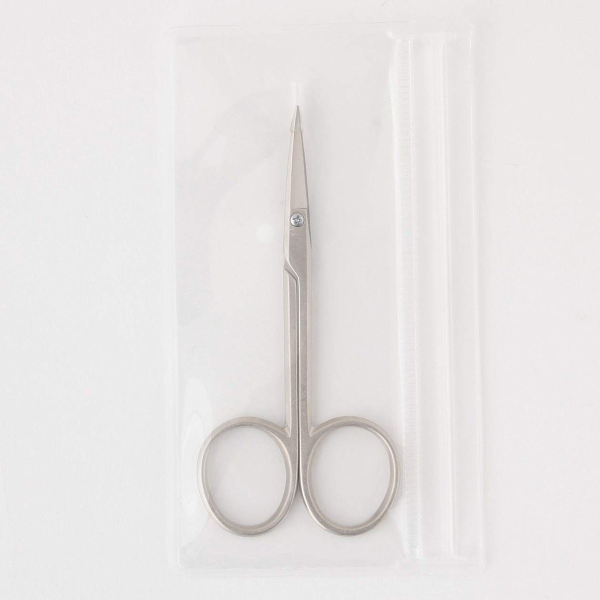 MUJI Steel Eyebrow Scissors – Precision 9 cm Grooming Shears - görsel 5