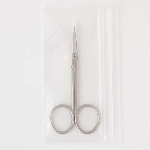 MUJI Steel Eyebrow Scissors – Precision 9 cm Grooming Shears - görsel 6