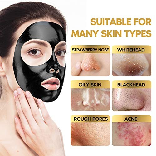 YLNALO Blackhead Remover Mask Kit with Brush and Pimple Extractors - Charcoal Peel Off Facial Mask for Deep Cleansing, 3.5 Fl Oz - görsel 4