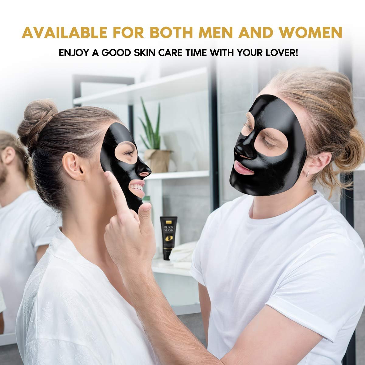 YLNALO Blackhead Remover Mask Kit with Brush and Pimple Extractors - Charcoal Peel Off Facial Mask for Deep Cleansing, 3.5 Fl Oz - görsel 17