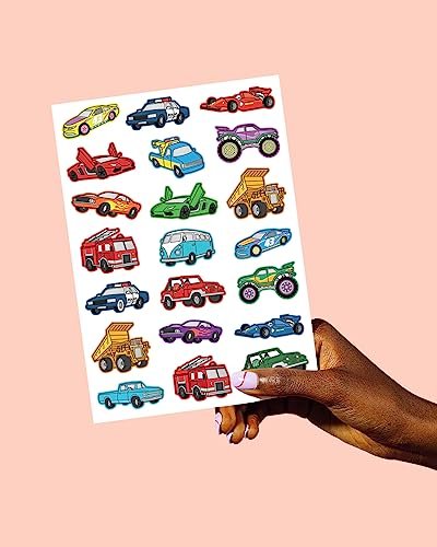 xo, Fetti Cars and Trucks Temporary Tattoos for Kids - 42 Foil Style Tattoos | Birthday Party Supplies, Race Car Party Favors & Construction Decor - görsel 9