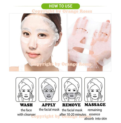 OBS Lab 10 Pcs Combo Ultra Hydrating Essence Mask - Korean Facial Sheet Mask Set for Moisturizing & Soothing Home Spa Treatment