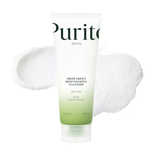 PURITO From Green Deep Foaming Cleanser - pH 5.5, Plant-Based, Vegan, 150ml Avelisse