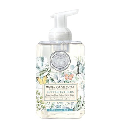 Michel Design Works Foaming Hand Soap, Butterfly Fields – Elegant Liquid Hand Wash, 16.9 oz Avelisse