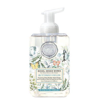 Michel Design Works Foaming Hand Soap, Butterfly Fields – Elegant Liquid Hand Wash, 16.9 oz Avelisse