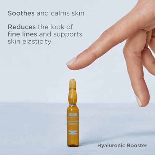 ISDIN Isdinceutics Intensive Hyaluronic Acid and Peptide Booster Facial Serum Ampoules - 10 x 0.06 Fl Oz Avelisse