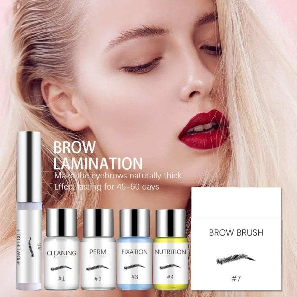 SUNSENT Brow Lamination Kit: DIY Eyebrow Perm for Fluffy, Laminated Brows Lasting 6 Weeks Avelisse