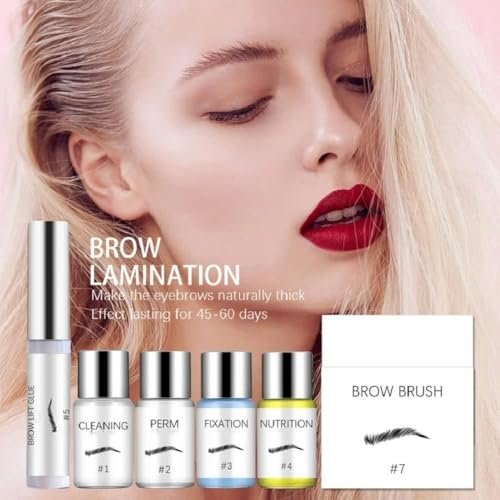 SUNSENT Brow Lamination Kit: DIY Eyebrow Perm for Fluffy, Laminated Brows Lasting 6 Weeks Avelisse