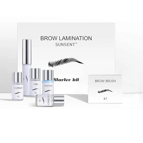 SUNSENT Brow Lamination Kit: DIY Eyebrow Perm for Fluffy, Laminated Brows Lasting 6 Weeks Avelisse