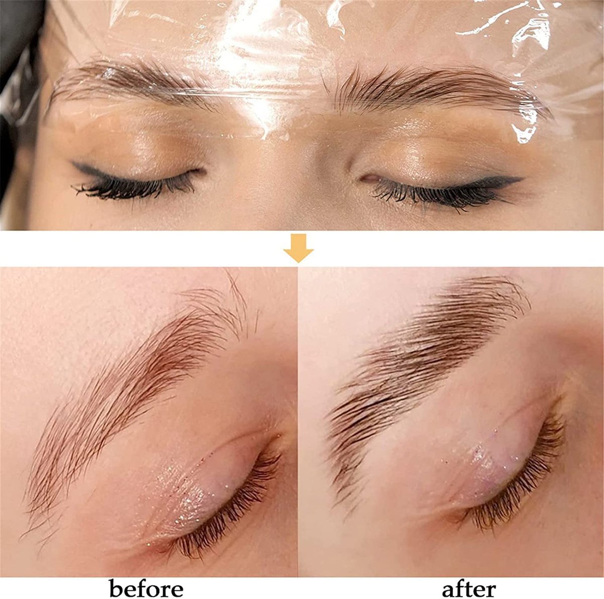 SUNSENT Brow Lamination Kit: DIY Eyebrow Perm for Fluffy, Laminated Brows Lasting 6 Weeks Avelisse
