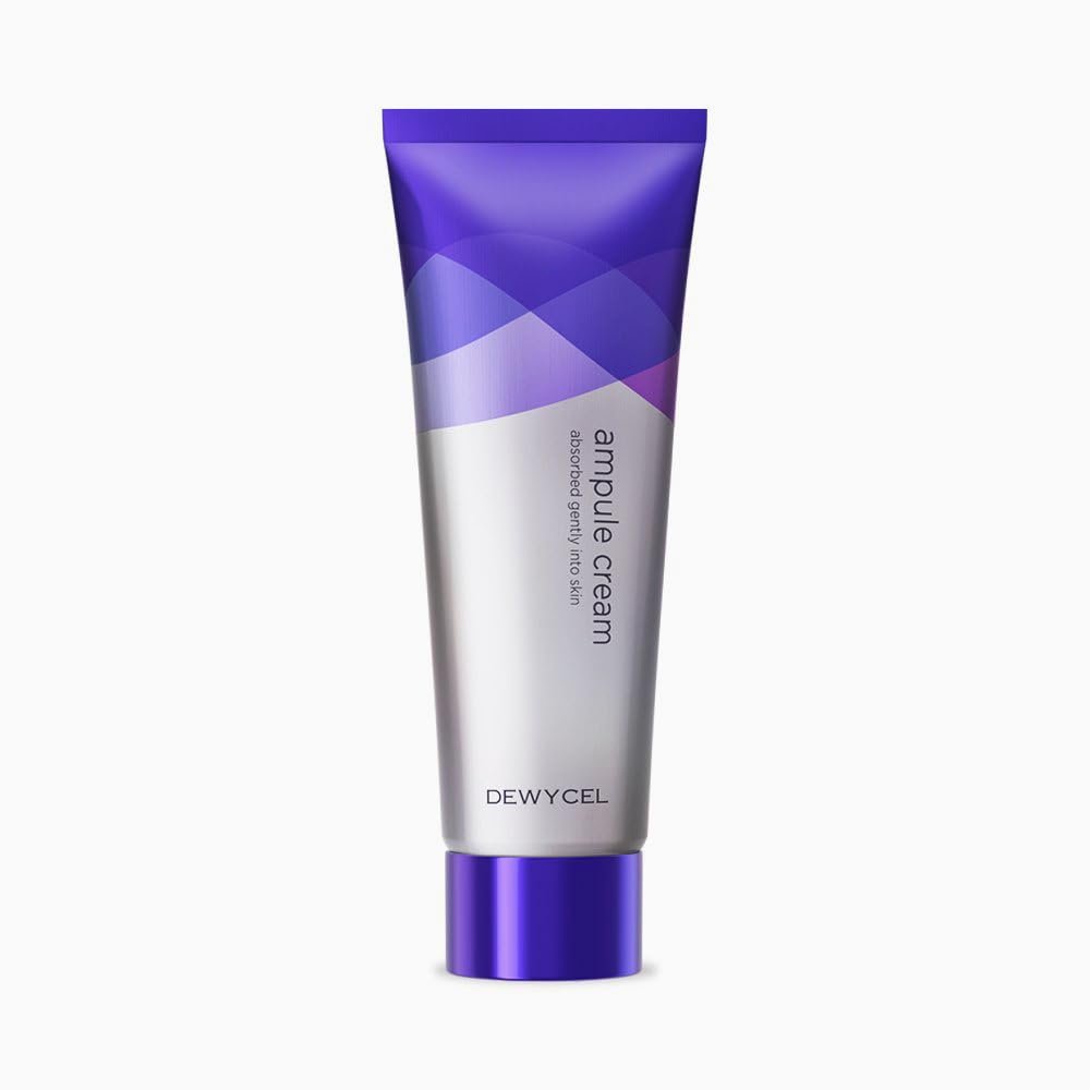 DEWYCEL AMPULE CREAM with Niacinamide, Ceramide NP, Hyaluronic Acid, and Adenosine – Hydrating Face Moisturizer for All Skin Types, Non-Sticky, Glowy Skin, Korean Skincare, 2.7 fl oz / 80 ml - görsel 1