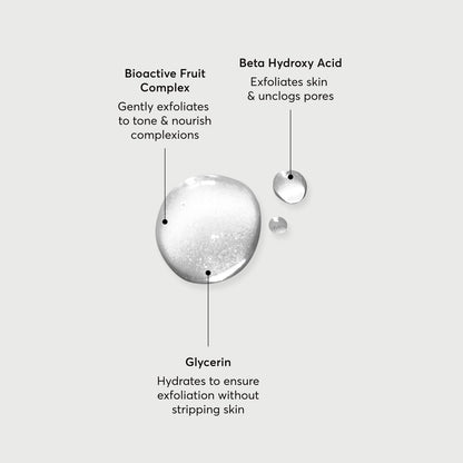 Naturium BHA Liquid Exfoliant 2% - Salicylic Acid & Bioactive Fruit Acids Leave-On Pore Treatment, 4 oz