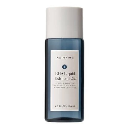 Naturium BHA Liquid Exfoliant 2% - Salicylic Acid & Bioactive Fruit Acids Leave-On Pore Treatment, 4 oz